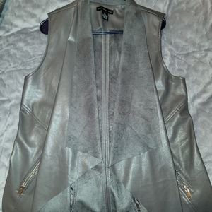 Faux Leather Vest